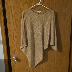 Easel Beige Asymetrical Sweater